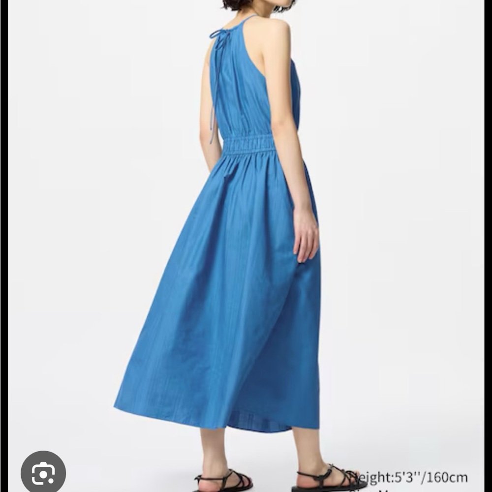 Uniqlo halter cotton maxi dress - Picture 2 of 10